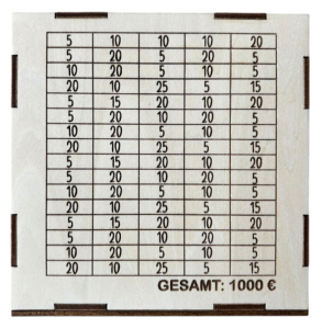 Urlaubs Kasse aus Holz Spardose